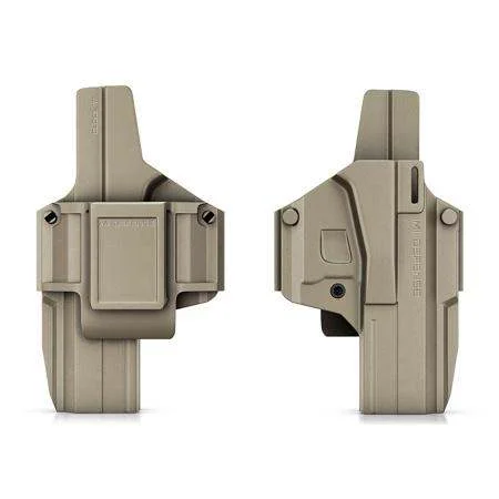Holster ambidextre modulable IWB/OWB MORF X3 – Glock 19 – Niv 1 – Tan