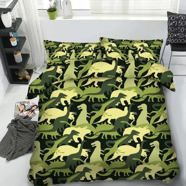 HOUSSE DE COUETTE MILITAIRE – DINOSAURE