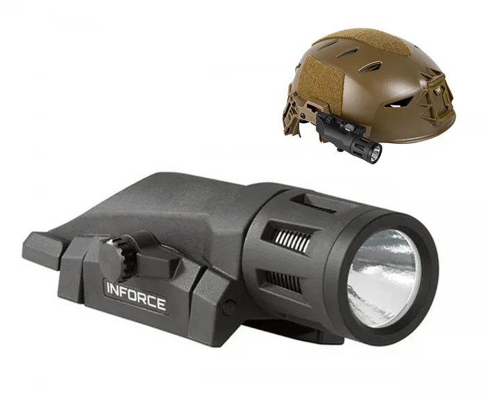 IF75000DE- Lampe tactique pour casque INFORCE HML Noir