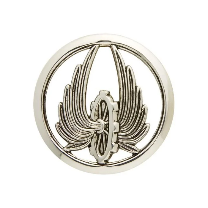 Insigne de béret Argent Train