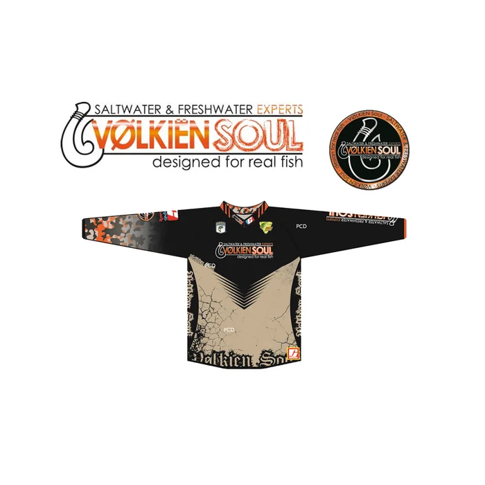 JERSEY ANTI-UV VOLKIEN SOUL MANCHES LONGUES CAMO ORANGE