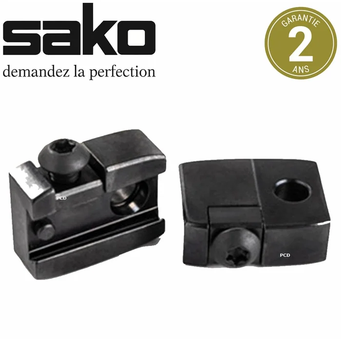 Jeu D’Embases Sako Bronze Short Pour Collier Optilock Rail Sako 75 Et 85 Boitier Court