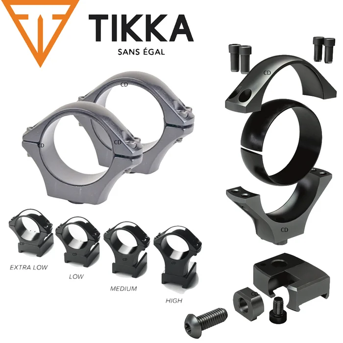 Jeu De 2 Colliers Tikka Inox Diamètre 25.4mm Médium