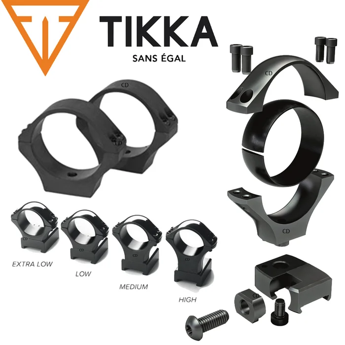 Jeu De 2 Colliers Tikka Phosphaté Acier Diamètre 30mm Médium