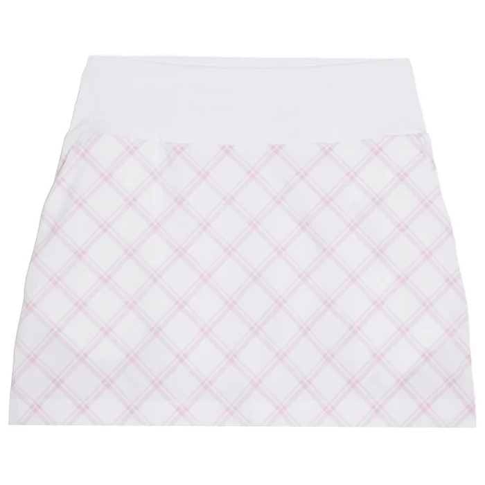 Jupe Puma Golf W Plaid Skirt Wite Glow Pink Icing