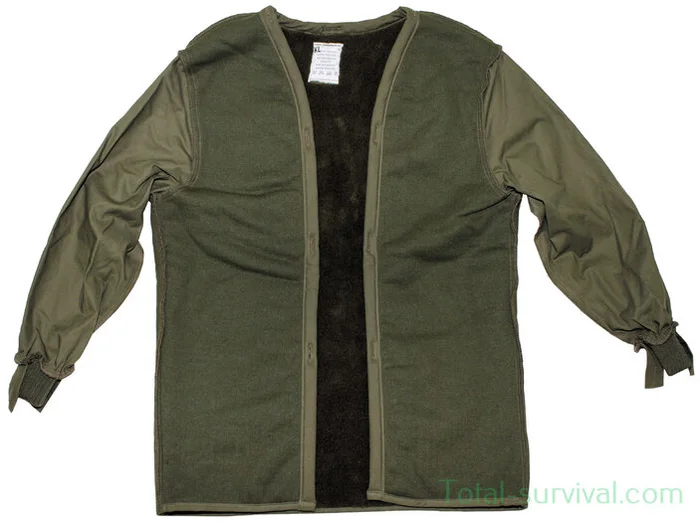 KL doublure thermique pour smocks « Cold Weather », doublure en fourrure, vert olive