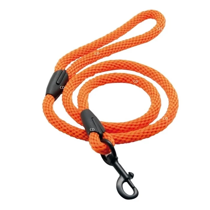 Laisse Stepland Corde Tressée Orange 120CM