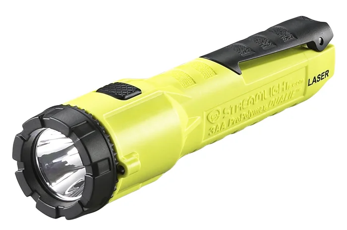 Lampe Streamlight 3AA propolymer dualie laser – avec piles – Jaune