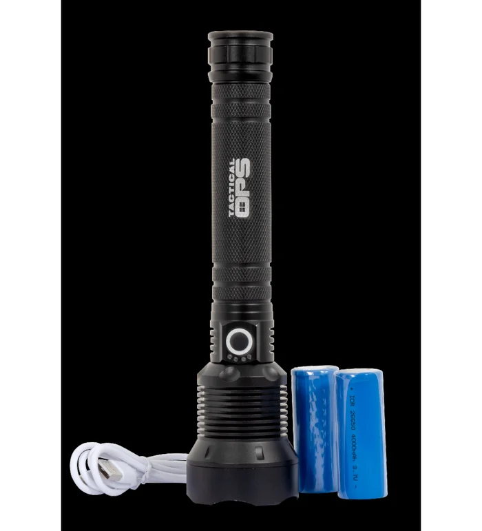 Lampe Tactical Ops Led2608 – Torche Zoom 3 Modes 2000-10000 Lumens