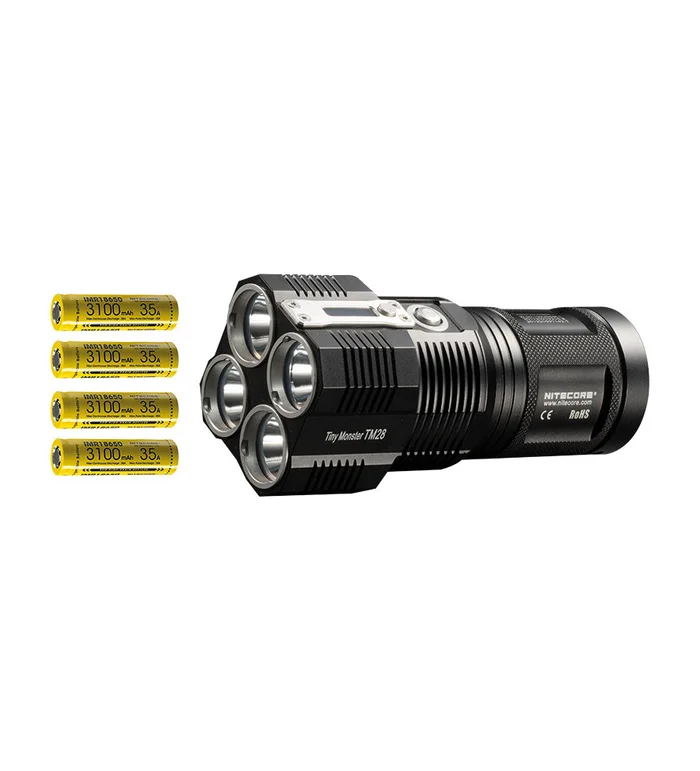 Lampe torche Tiny Monster 28BI + Accus – 6000Lm