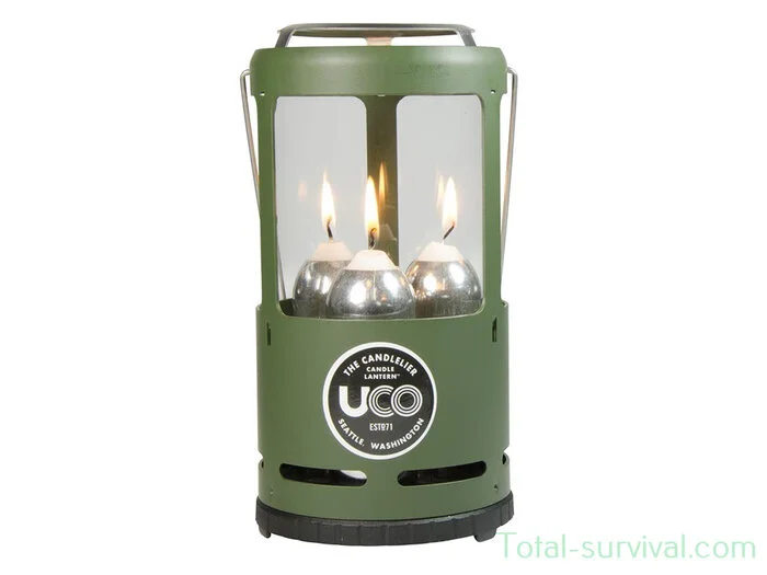 Lanterne 3-Bougie Uco Candlelier Vert
