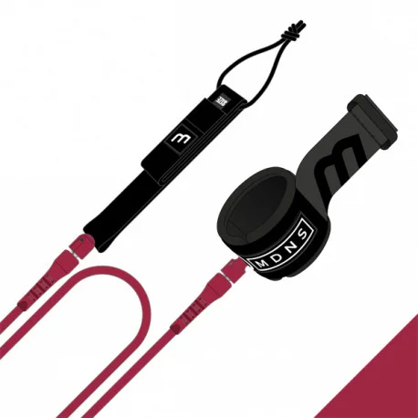 Leashes SurfMadness Regular leash Garnet 7mm