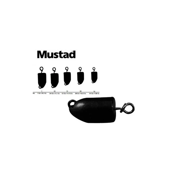 LEST MUSTAD FASTACH WORM WEIGHT PAR 2