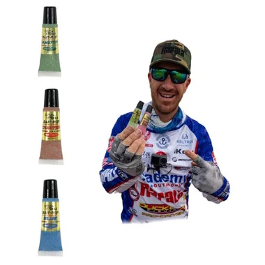 Leurre Pop Jacob Wheeler Pro Pack 2 – Leurre Pop Poisson gibier, Écrevisse, Bleu – LIVE SONAR INTENSIFIER Parfumé Sparklscales Tubes de 0,5 oz