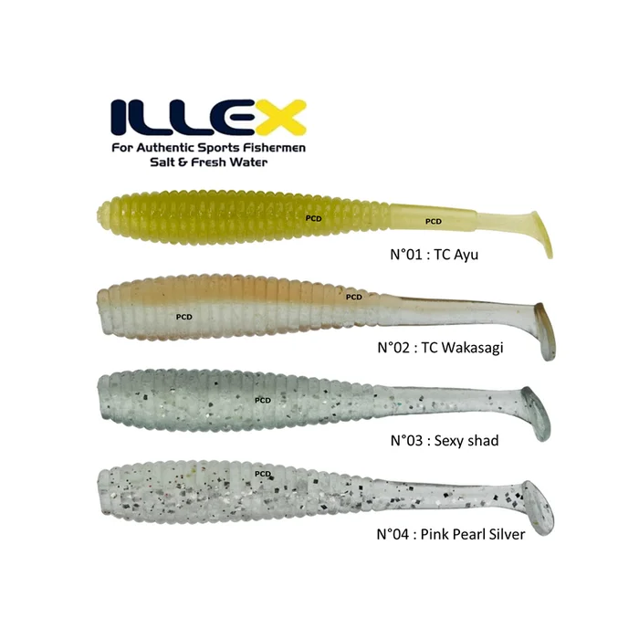 LEURRES COULANT ILLEX I SHAD TAIL 9CM PAR 8
