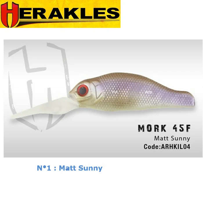 Leurres Flottant Herakles Area Fishing Jerkbait Mork 45F
