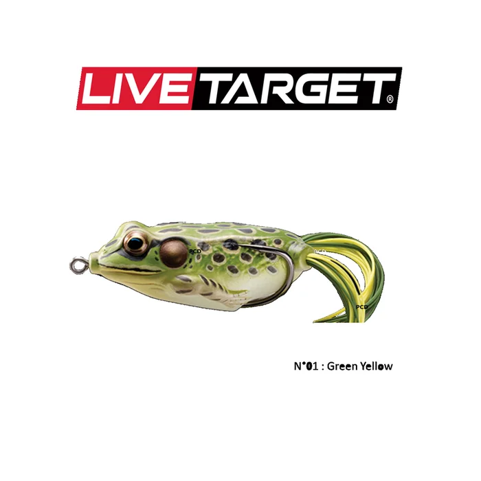 LEURRES SOUPLES LIVE TARGET FROG 6.5CM