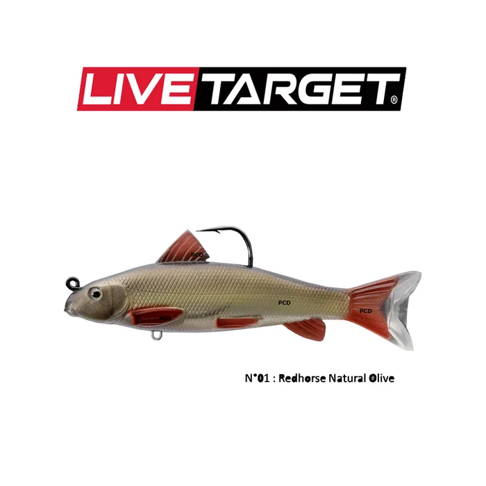 LEURRES SOUPLES LIVE TARGET SWIMBAIT HOTU 12CM