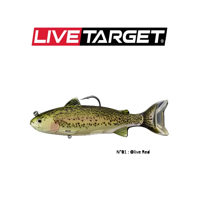 LEURRES SOUPLES LIVE TARGET SWIMBAIT TROUT 16.5CM