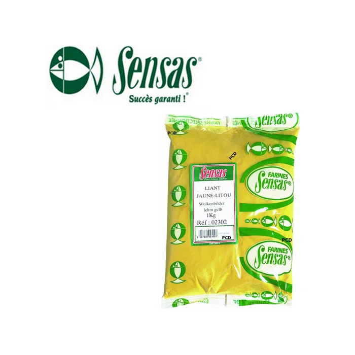 LIANT A COLLER SENSAS JAUNE 1KG