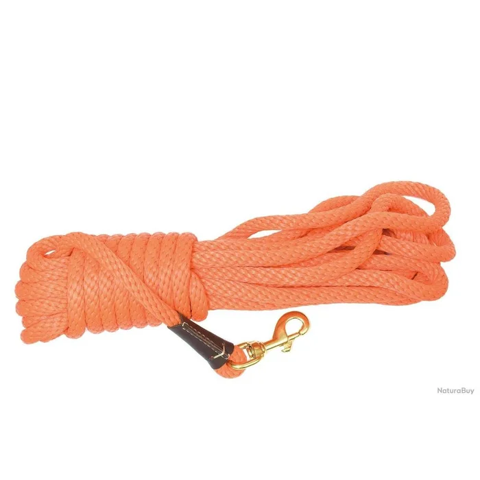 Longe d Entraînement pour Chien Mendota Pet – 9 m Orange – Diamètre 1 cm – Résistante et Sécurisée