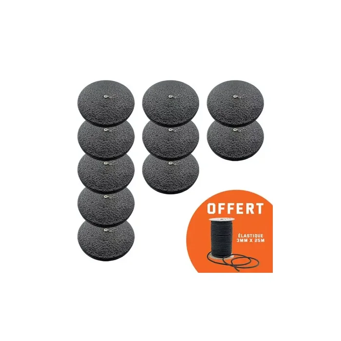 Lot 10 plateaux pour appelant flottants + élastique offert