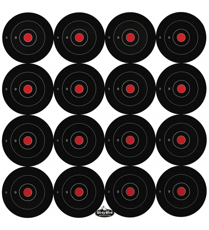 Lot de 172 cibles 3 » réactives Dirty Bird