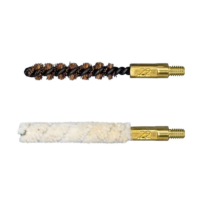Lot de 2 brosses de nettoyage combinées pour arme calibre .223″/5,56 mm