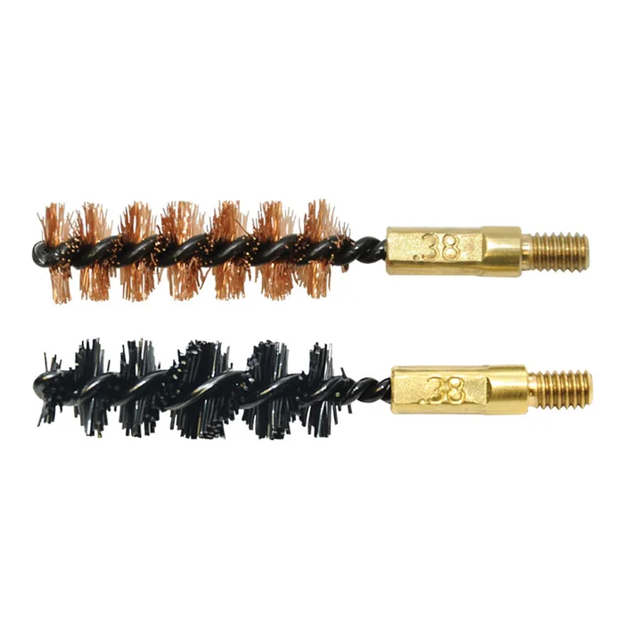 Lot de 2 brosses de nettoyage pour arme calibre .38″/9 mm et 357″ Magnum
