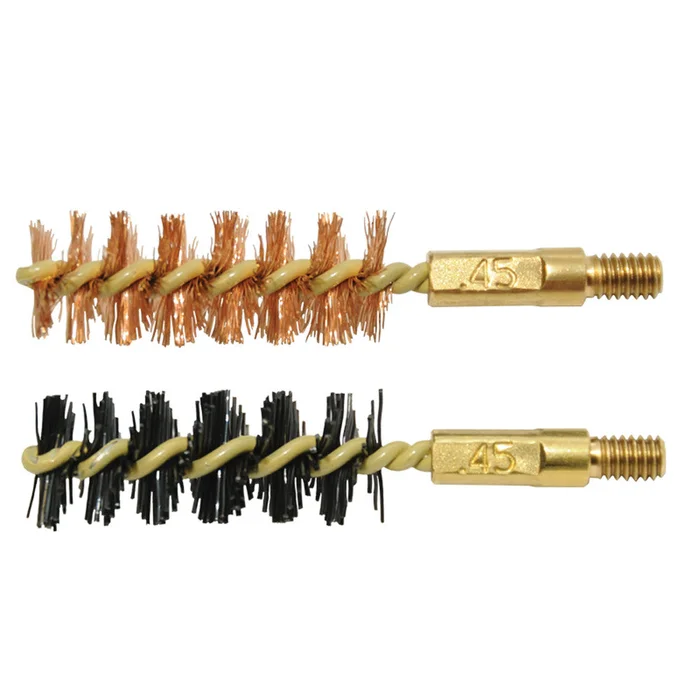 Lot de 2 brosses de nettoyage pour arme calibre .45″/11,43 mm