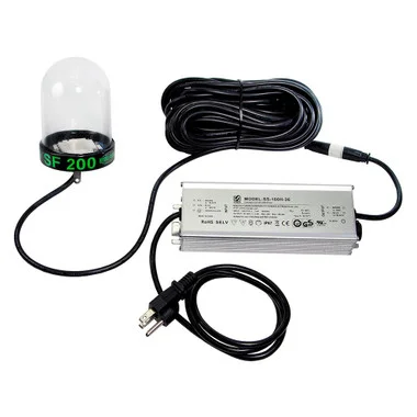 Lumière de quai sous-marine à LED Hydro Glow – 200 W – Cordon de 50′ – Vert