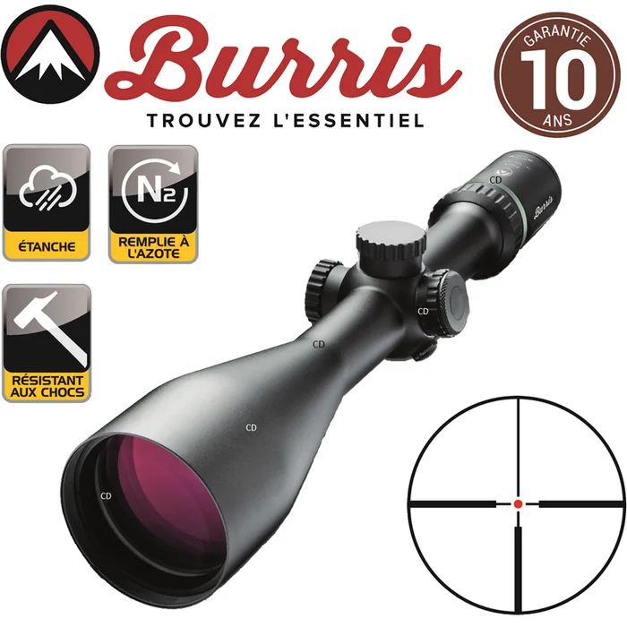 LUNETTE BURRIS FOUR X 3-12×56 RETICULE 4 LUMINEUX