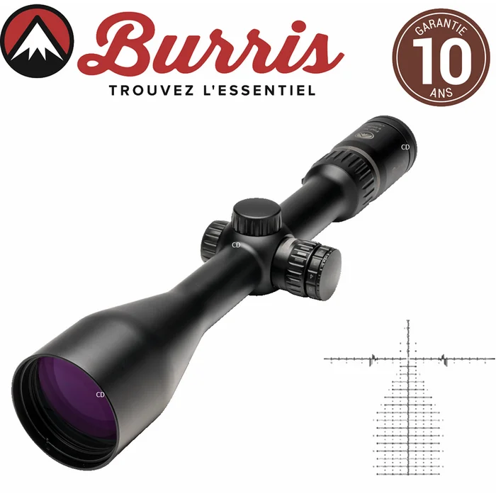 Lunette Burris Four XE 6-24×50 Réticule SCR Mil