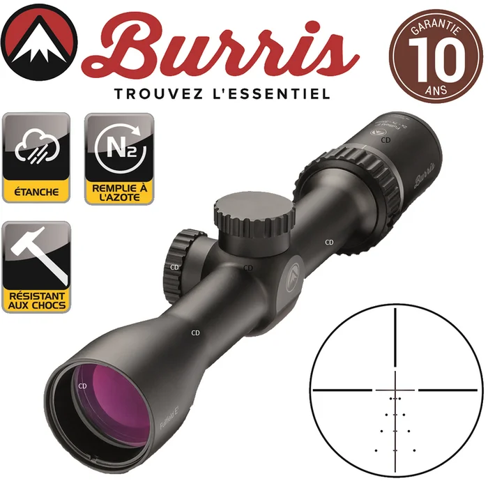 LUNETTE BURRIS FULLFIELD E1 2-7×35 BALLISTIC PLEX