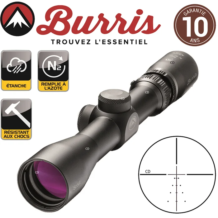 LUNETTE BURRIS SCOUT 2-7X20 BALLISTIC PLEX