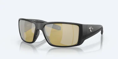 Lunettes de soleil Costa BlackFin Pro Noir mat Argent miroir lever de soleil 580G