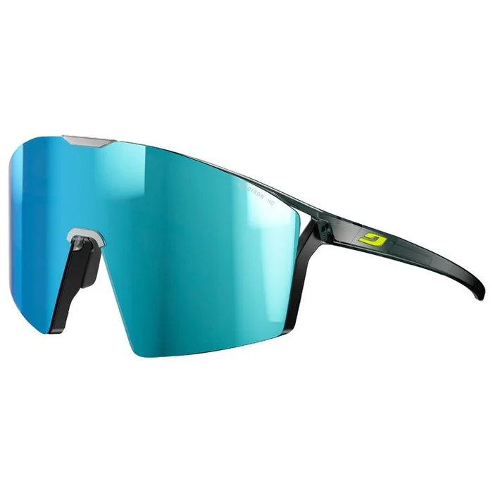 Lunettes de soleil Julbo Edge Cover Mat Noir Jaune Fluo Spectron Hd 4 Polarized
