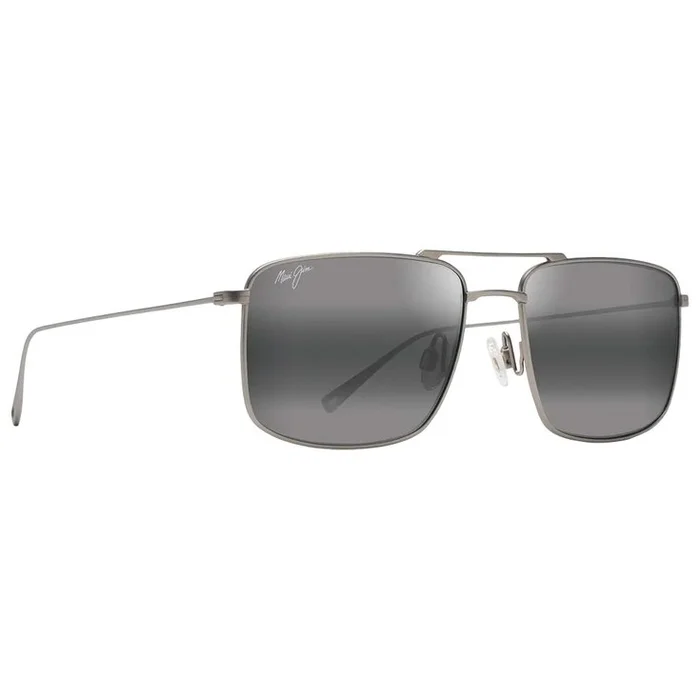 Lunettes de soleil Maui Jim Aeko Matte Titanium Gris Neutre MauiPure