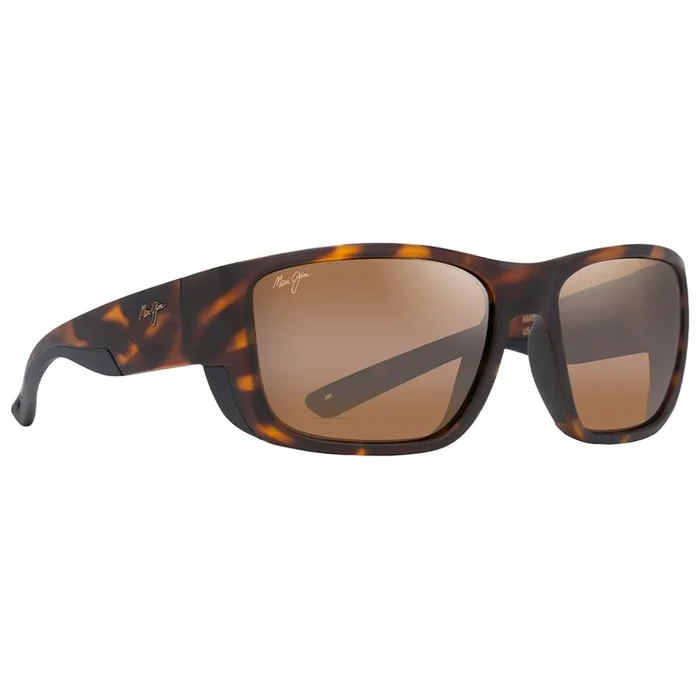 Lunettes de soleil Maui Jim Amberjack Tortue Mate Hcl Bronze Mineral Superthin