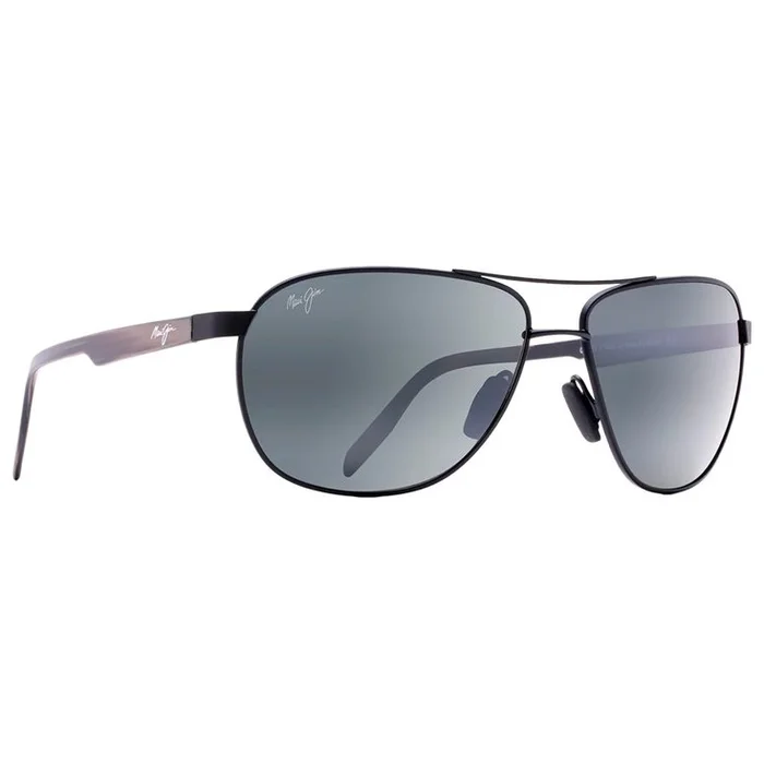 Lunettes de soleil Maui Jim Castles Noir Mat Neutral Grey Mineral Superthin