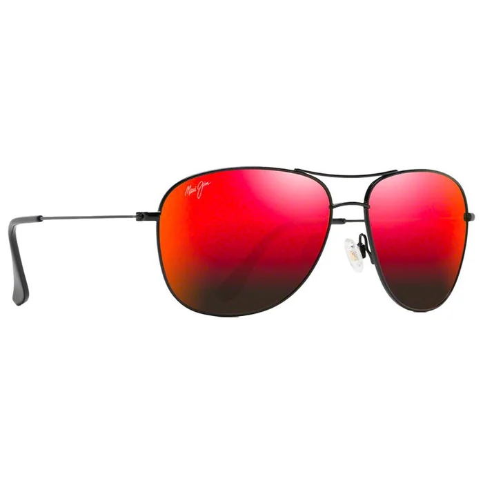 Lunettes de soleil Maui Jim Cliff House Noir Brillant Hawaii Lava MauiPure