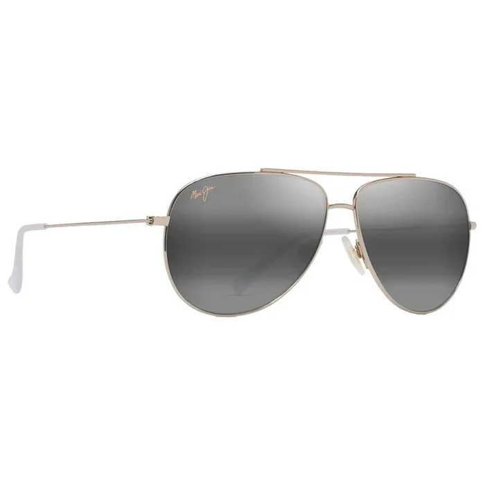 Lunettes de soleil Maui Jim Hauoli Doré Clair Brillant Cristaux Gris Neutre MauiPure