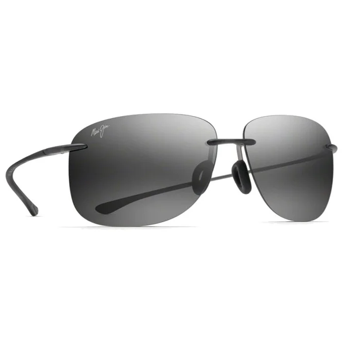 Lunettes de soleil Maui Jim Hikina Noir Brillant Gris Neutre MauiPure Lt