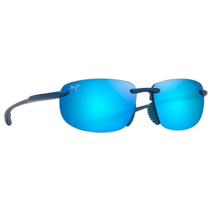 Lunettes de soleil Maui Jim Hookipa Ultra Asian Fit Metal Matte Blue Blue Hawaii MauiUltra
