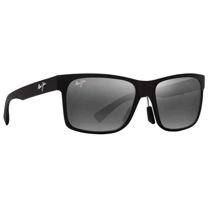 Lunettes de soleil Maui Jim Hoopili Matte Black Neutral Grey Mineral Superthin