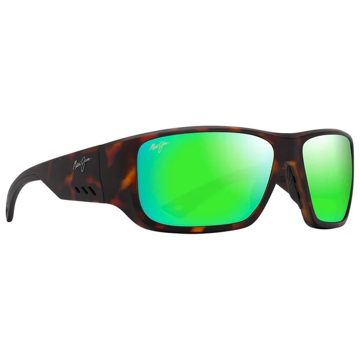 Lunettes de soleil Maui Jim Keha Havane Foncé Mat Maui Green Minéral SuperThin