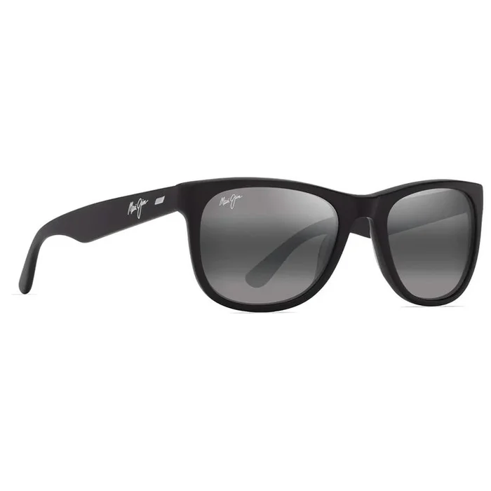 Lunettes de soleil Maui Jim Kikonia Matte Black Neutral Grey Mineral Superthin