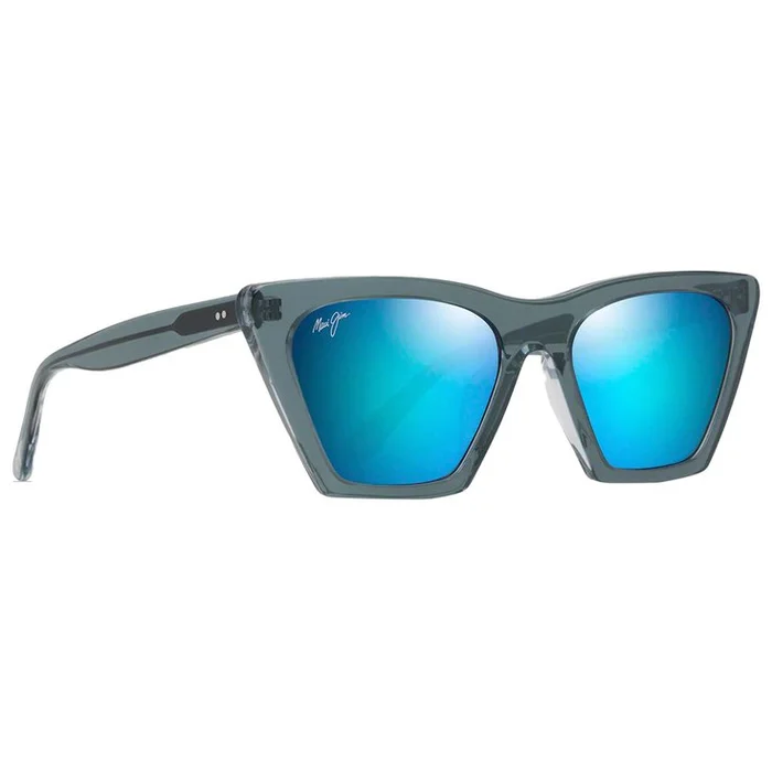 Lunettes de soleil Maui Jim Kini Kini Bleu Acier Crystal Bleu Hawaï Minéral SuperThin