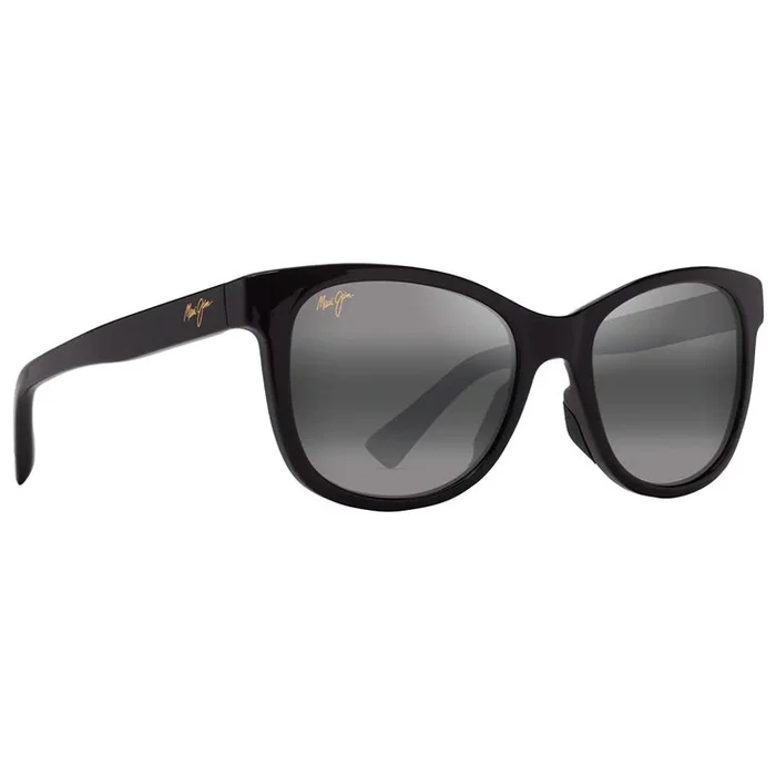 Lunettes de soleil Maui Jim Kiopa’a Noir Brillant Gris Neutre Minéral Superthin