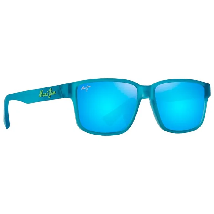 Lunettes de soleil Maui Jim Kuniahi Asian Fit Matte Trans Blue Blue Hawaii MauiPure